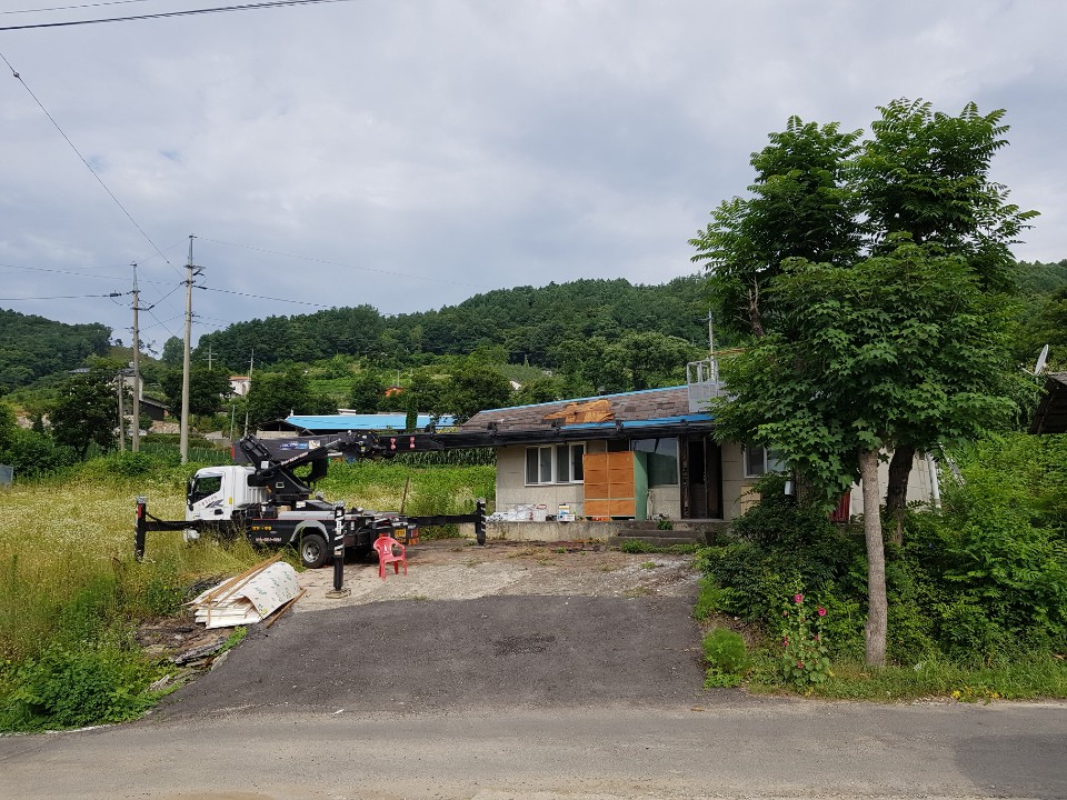 오동동 스카이차 실제 작업사진 1