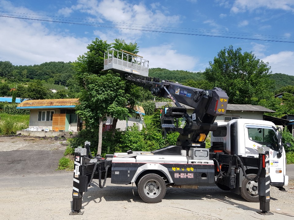 사천동 스카이차 실제 작업사진 1